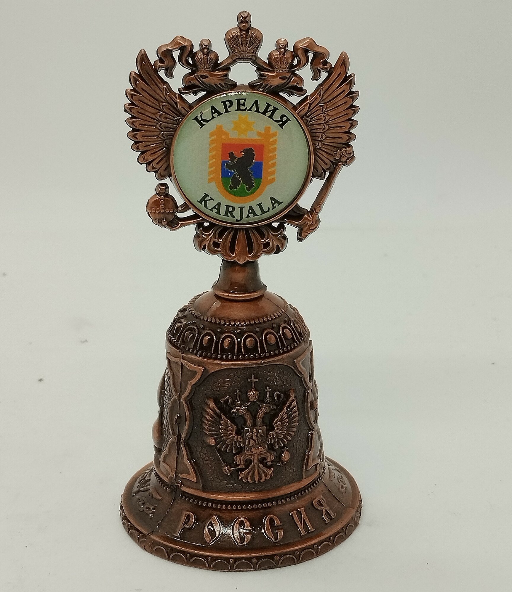 Колокольчик-герб "Карелия ", медь