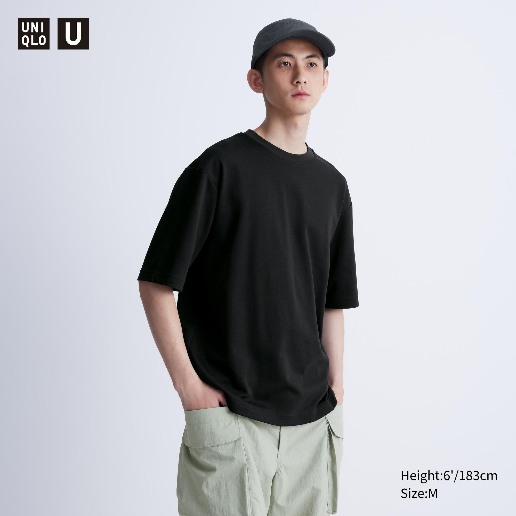 Футболка Uniqlo Airism, размер M, черный