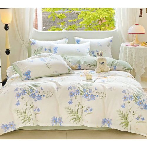 Постельное белье Розовые сны, 1,5спальный, сатин, хлопок, с наволочками 70х70, СК-584-1,5сп-70