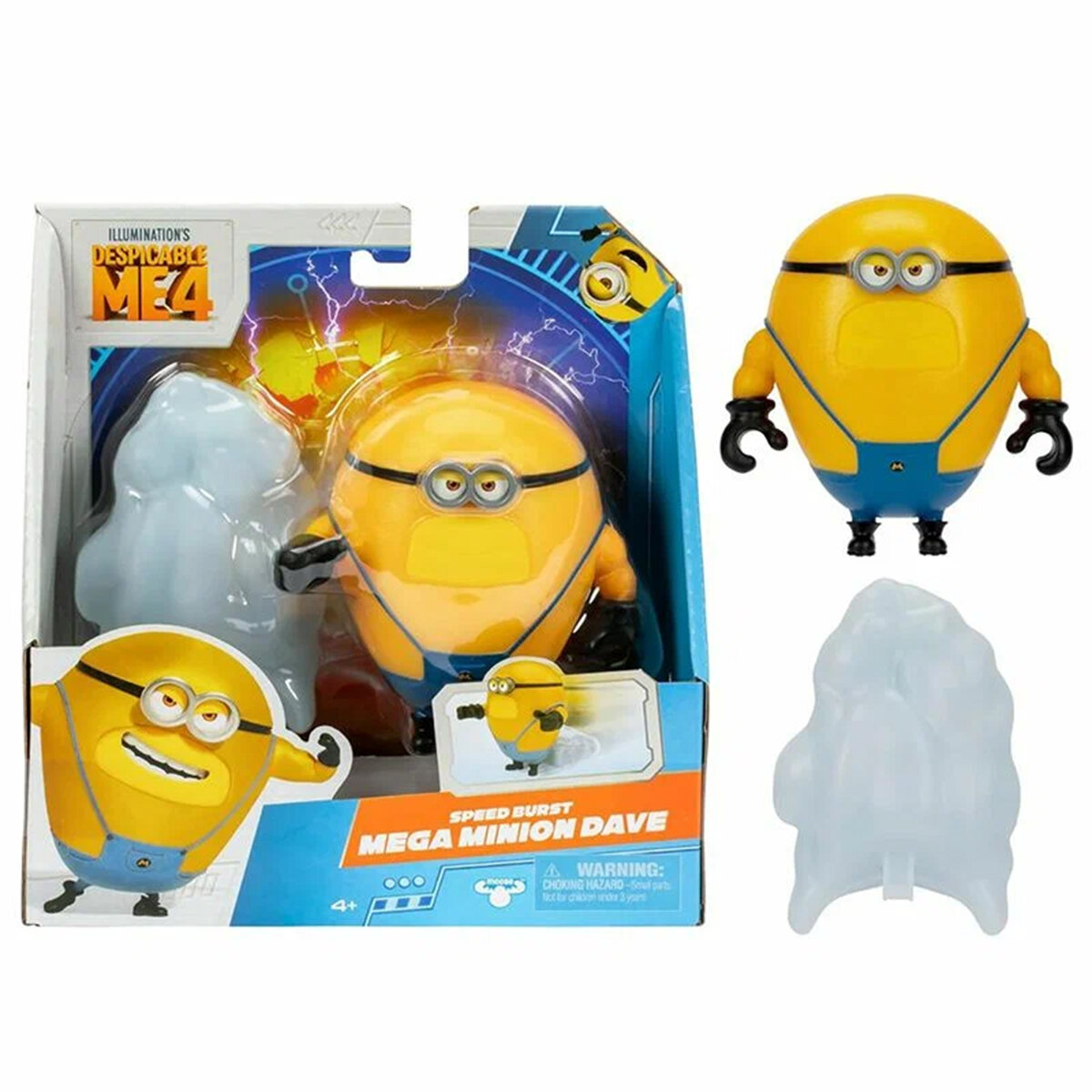 Moose Toys Despicable Me 4 Speed Burst Mega Minion Dave / Набор игрушек для персонажей детских фильмов