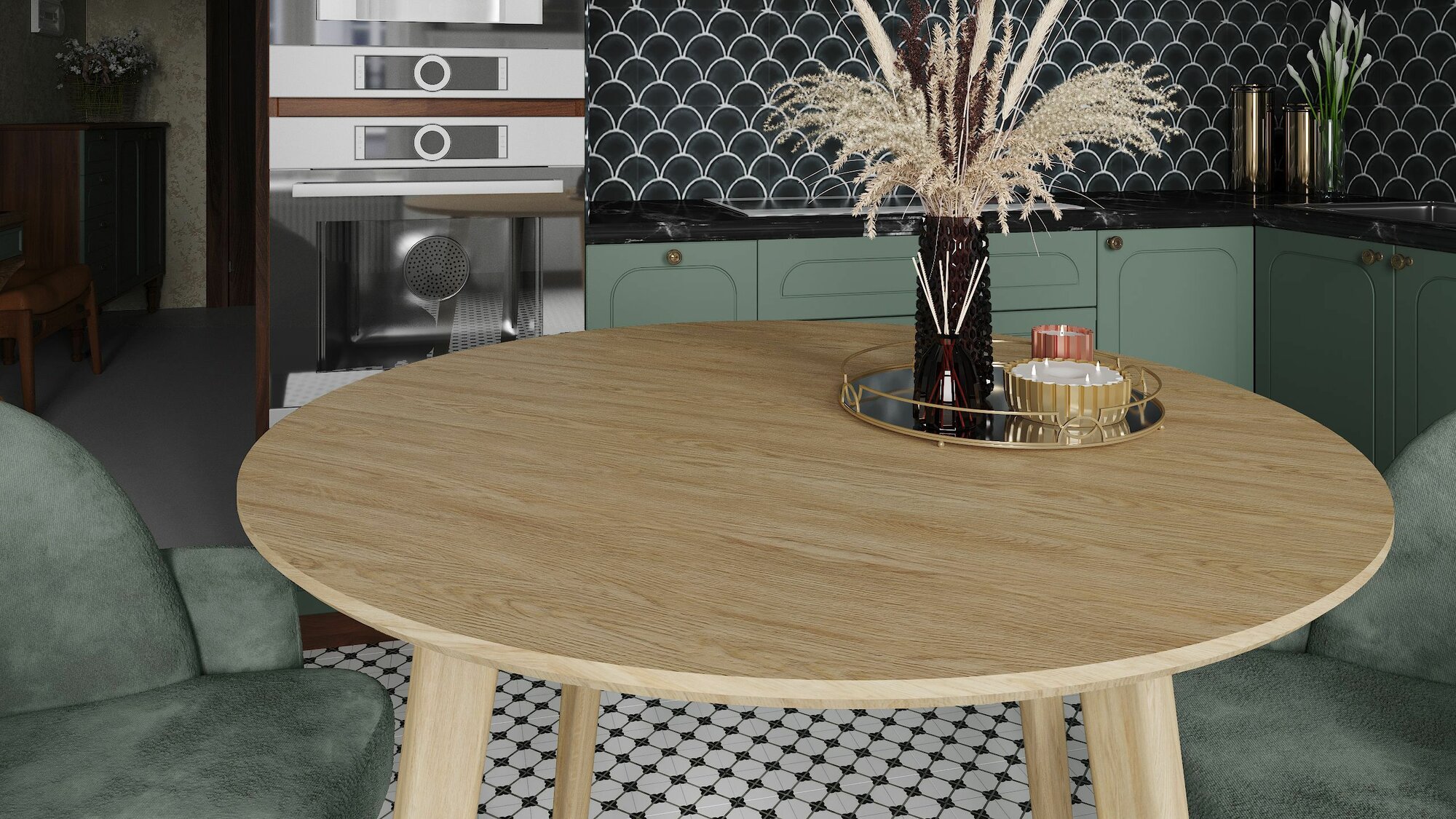 Стол обеденный Калифорния Морган Дуб янтарный