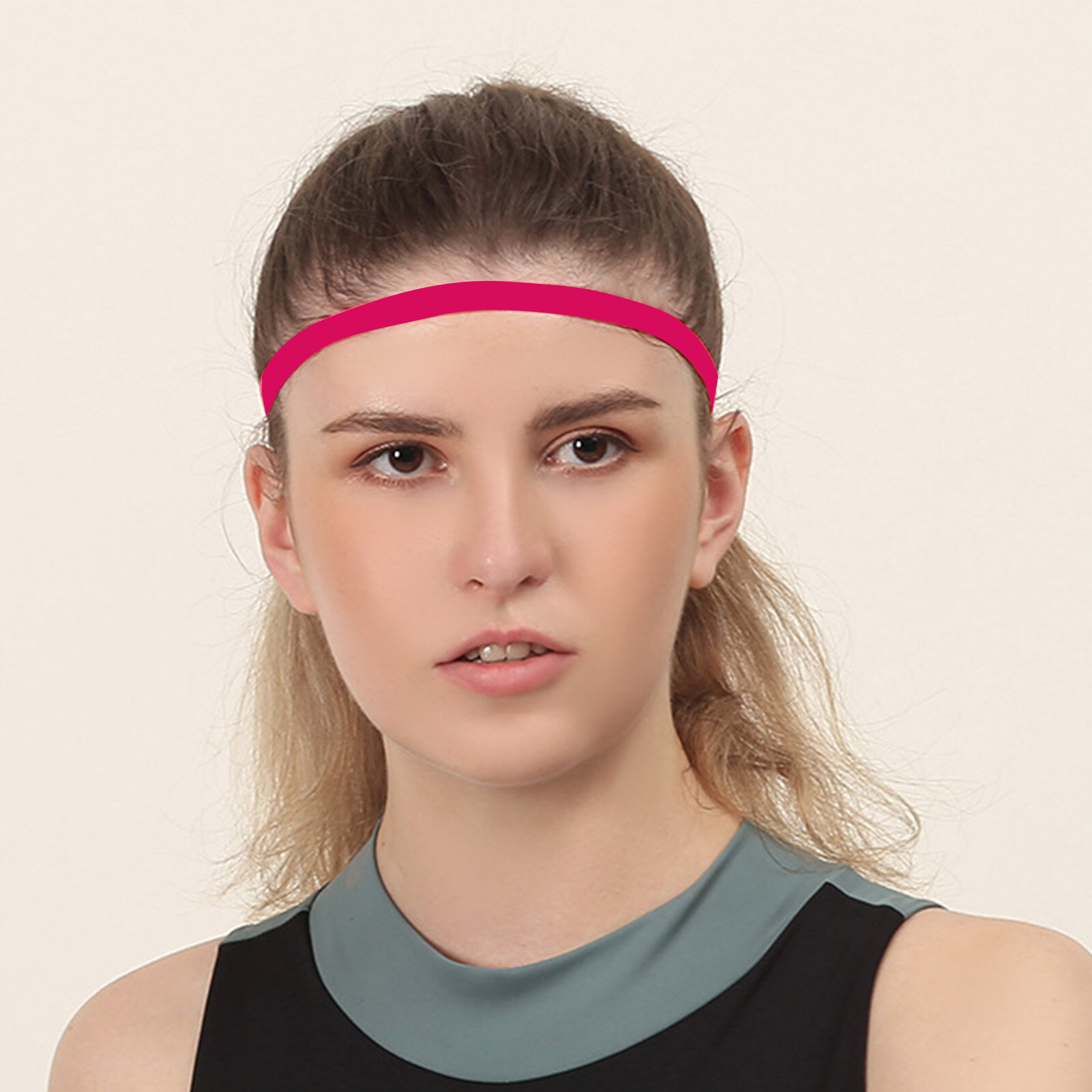 Тонкая нескользящая эластичная спортивная повязка на голову с нескользящей силиконовой ручкой повязка на голову для занятий спортом головной убор для мужчин и женщин футбола баскетбола футбола тенниса фиолетового цвета