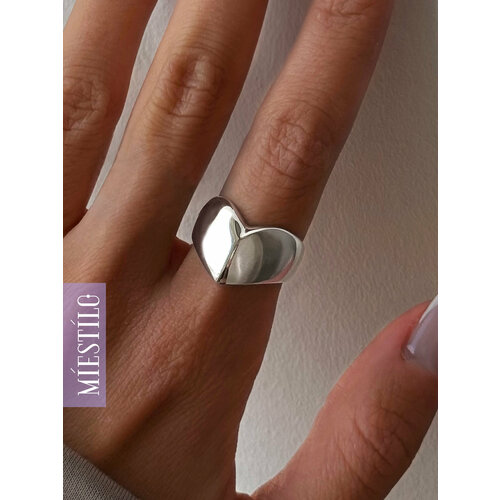 Кольцо MIESTILO серебро 925 проба родирование безразмерное серебристый 3985₽