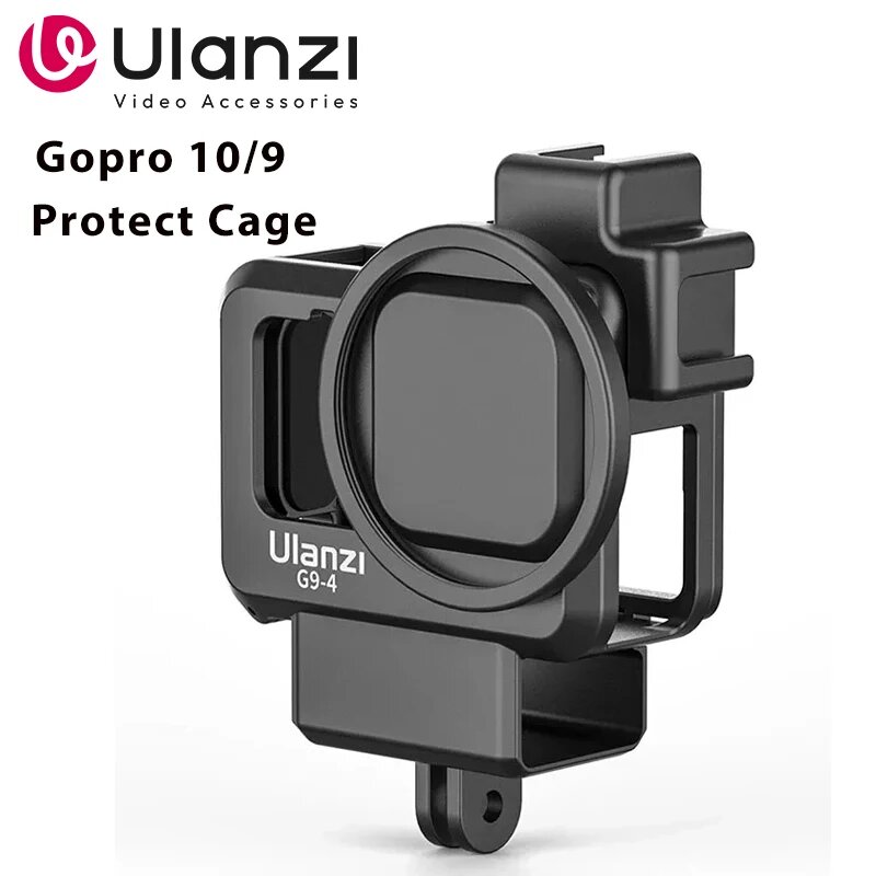 Клетка для GoPro Hero 11 10 9 Ulanzi черная, GoPro9 Case — фото 1