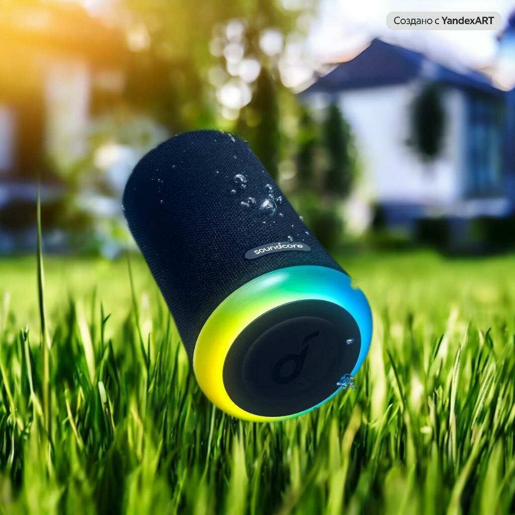 Портативная колонка Soundcore Flare Mini, 10Вт, IP67, Bluetooth, Wi-Fi, чёрный