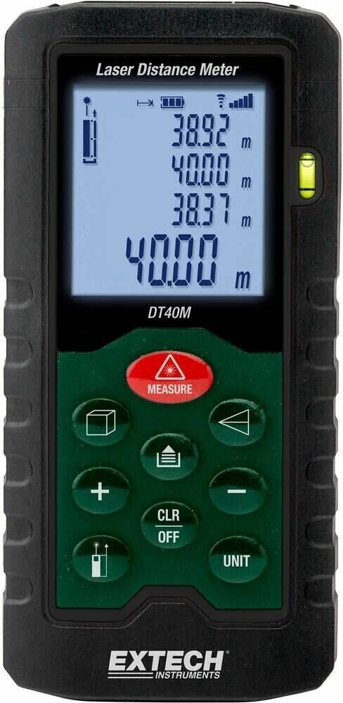 Лазерный дальномер EXTECH DT40M, LCD, подсветка, непрерывное измерение, IP54