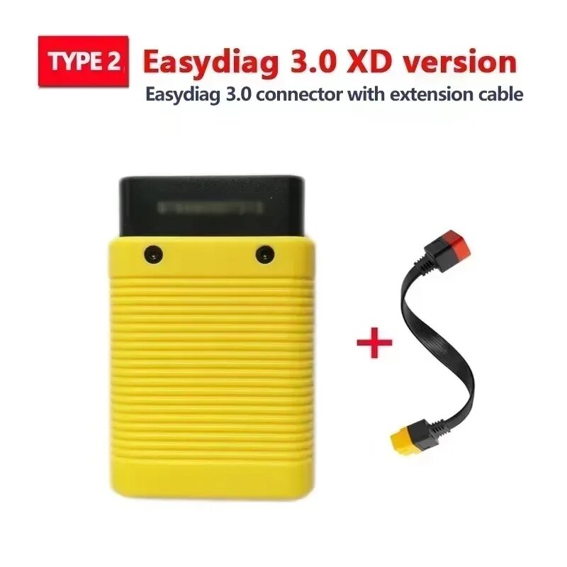 Оригинальный Launch X431 Easydiag 3.0 работает с программным обеспечением Xdiag Bluetooth-адаптер для Android Универсальный автомобильный диагностический инструмент, Connector with cable