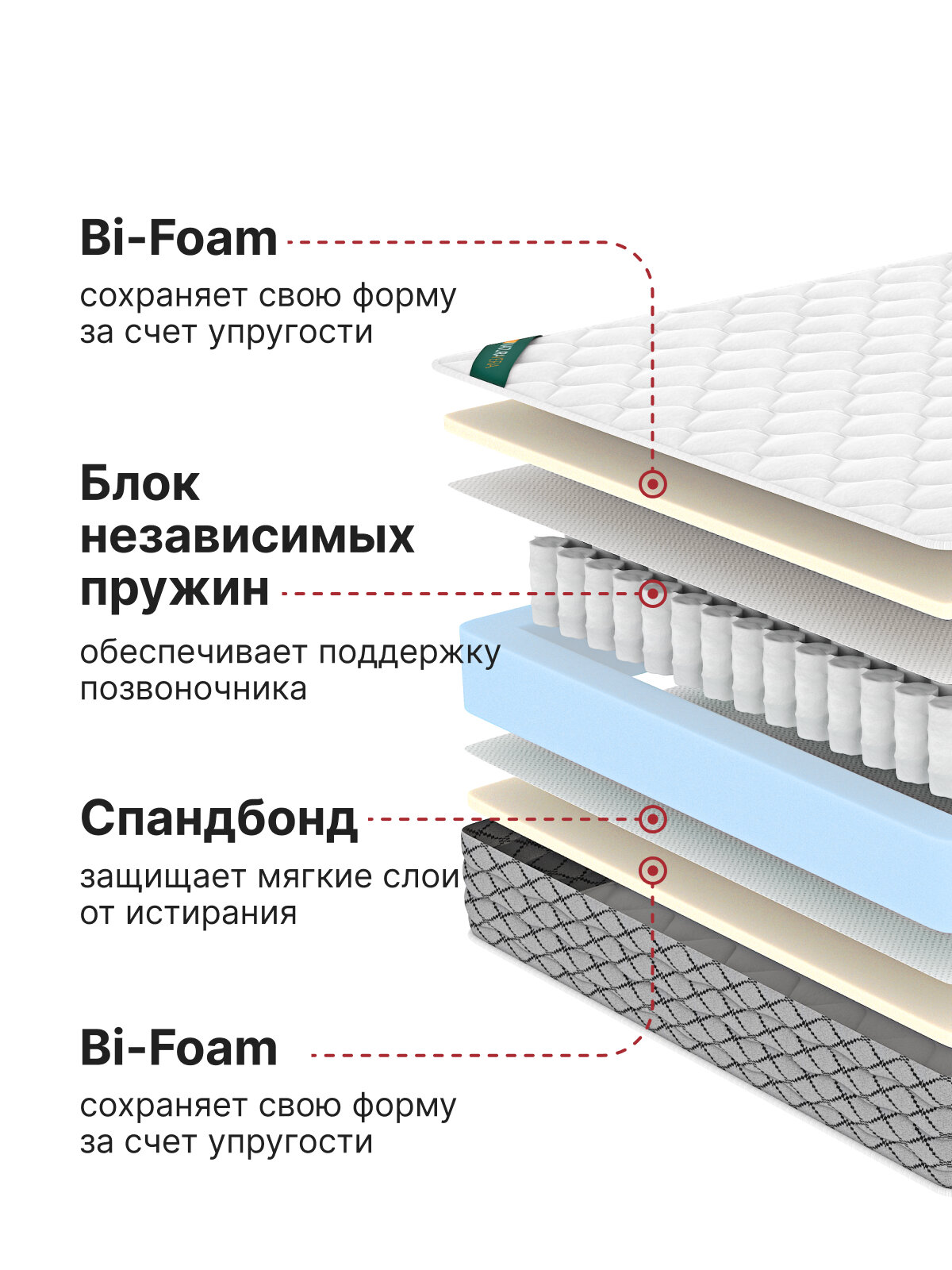 Кровать 180х200 с матрасом c подъемным механизмом и местом для хранения Техас светло-бежевый — фото 1
