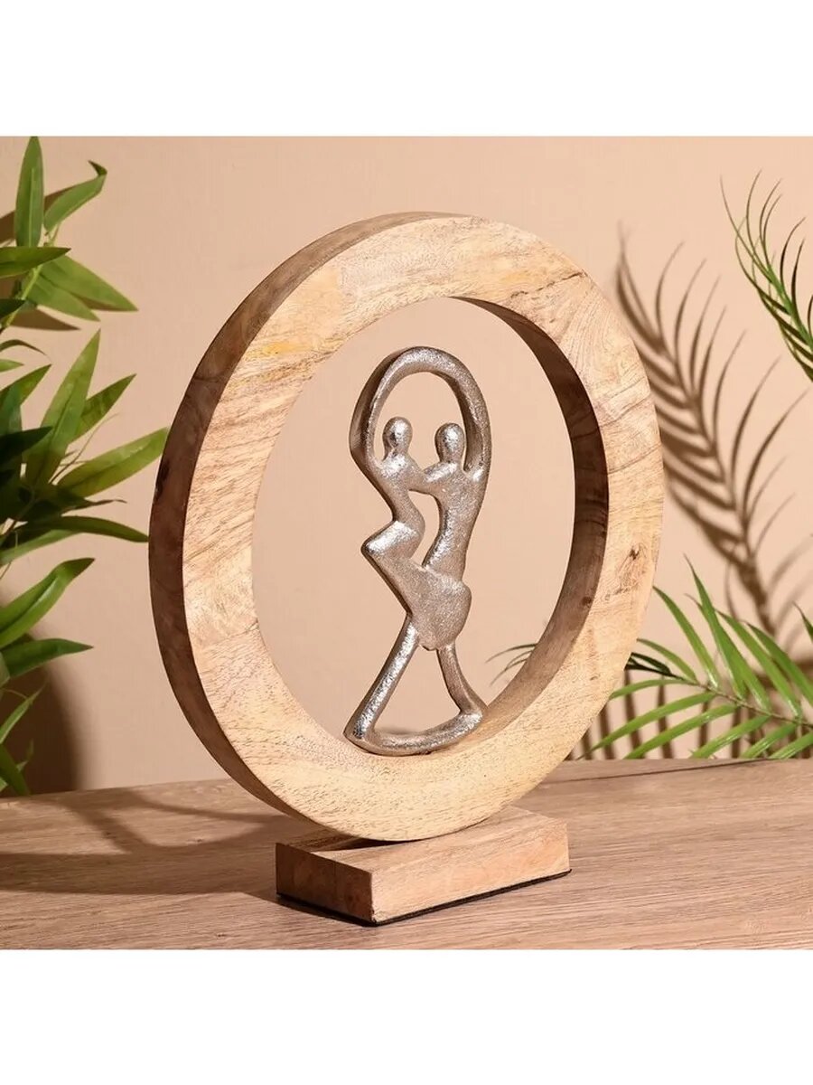 Сувенир интерьерный в деревянном кольце 