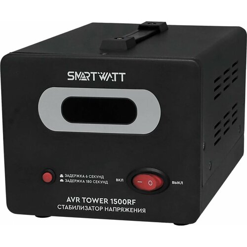 фото Стабилизатор напряжения smartwatt avr tower 1500rf 1500ва черный