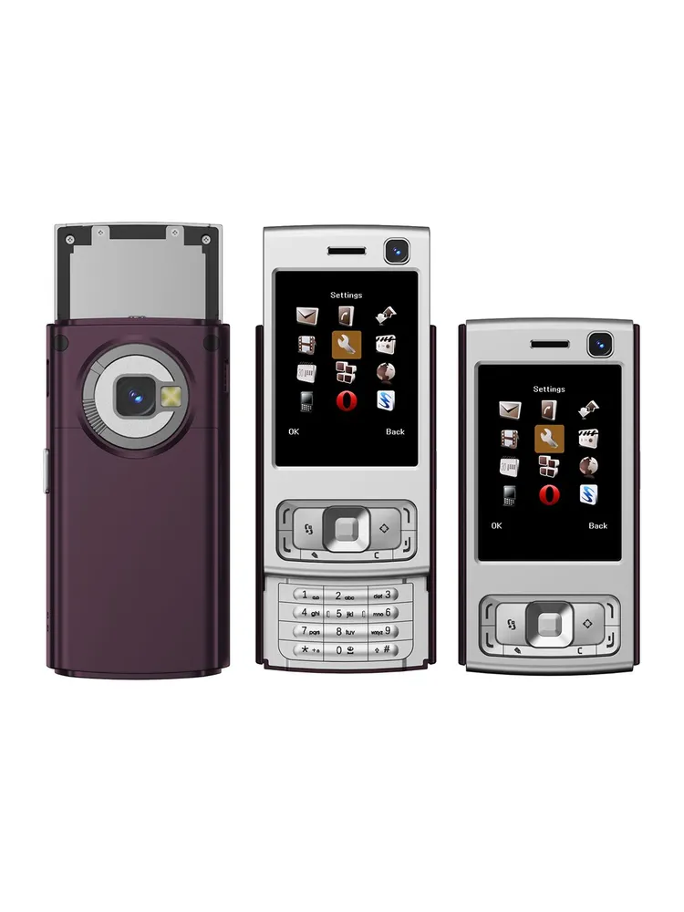 Слайдер N95 Pro Dual sim, Coffee Red кнопочный мобильный телефон