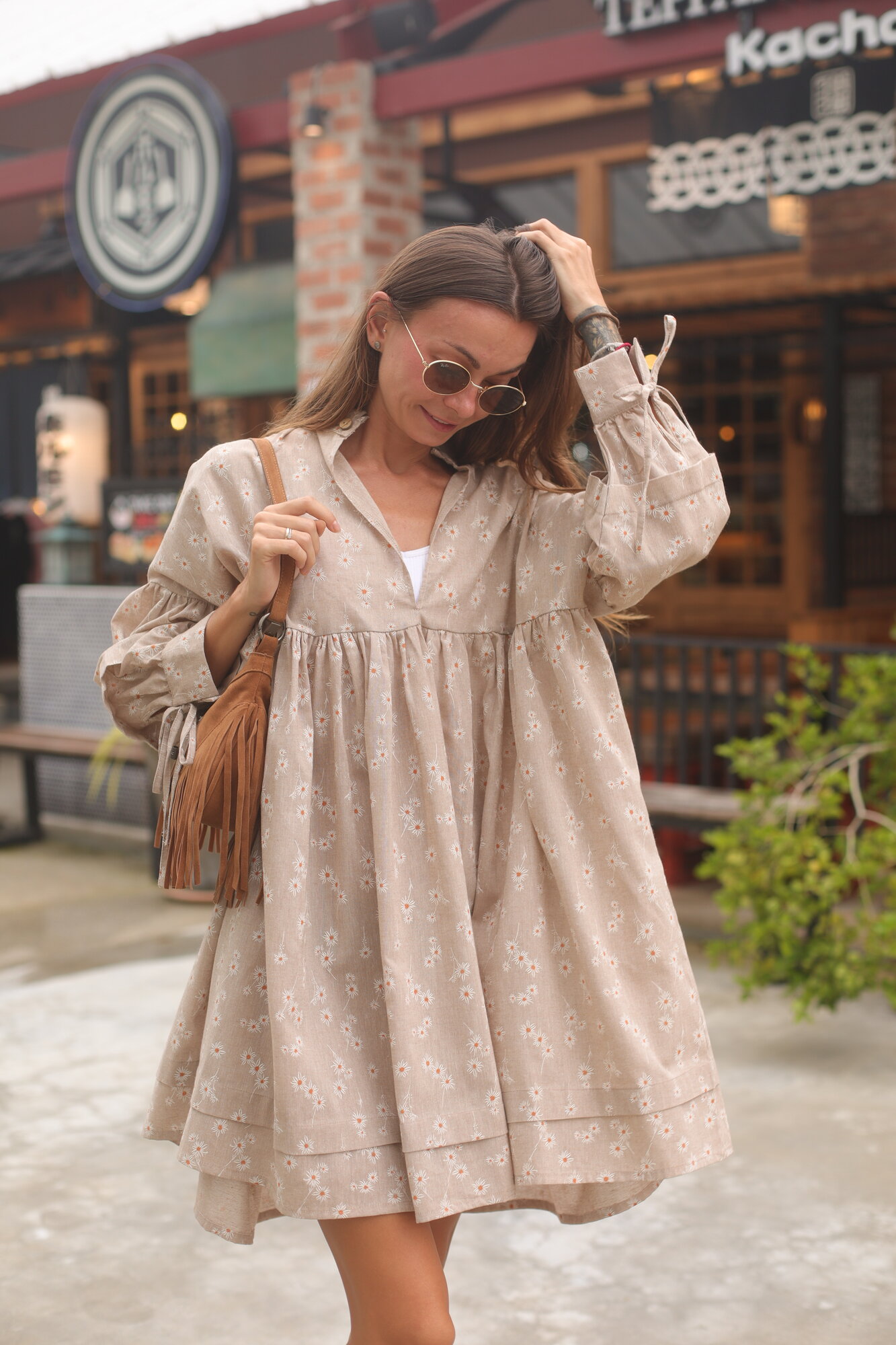 Платье 37thAvenue Пляжное лен