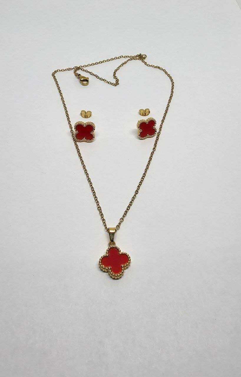 Комплект бижутерии: серьги, цепь