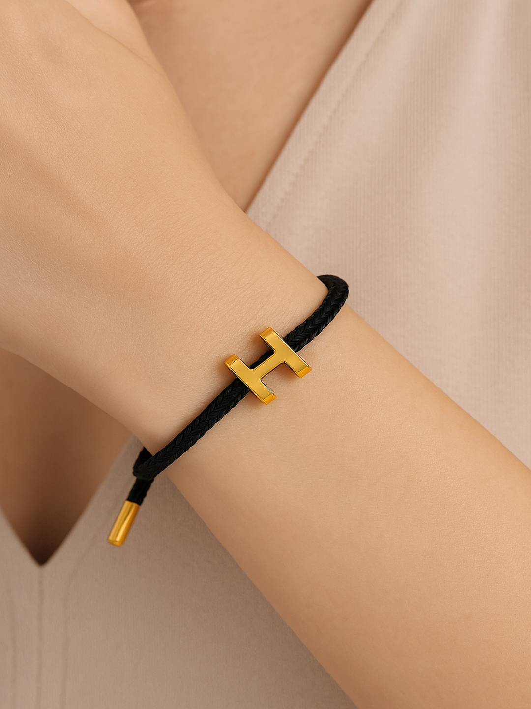 Браслет Hermes, размер 20 см, black