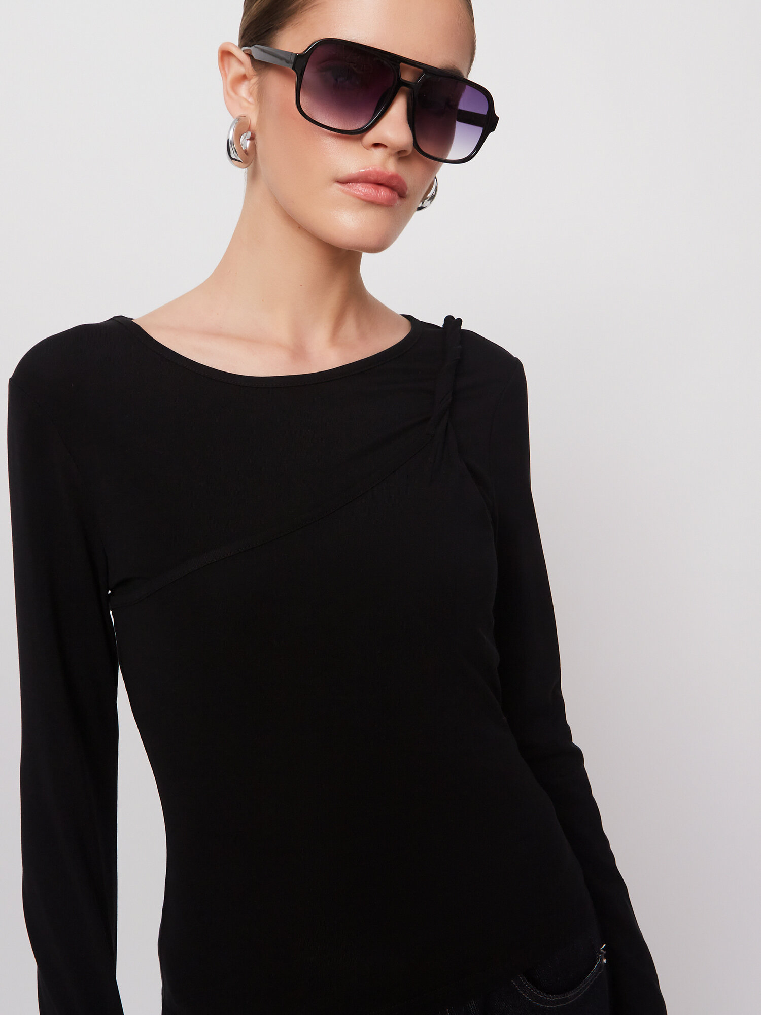 Солнцезащитные очки Vittoria Vicci, серый/черный — фото 1