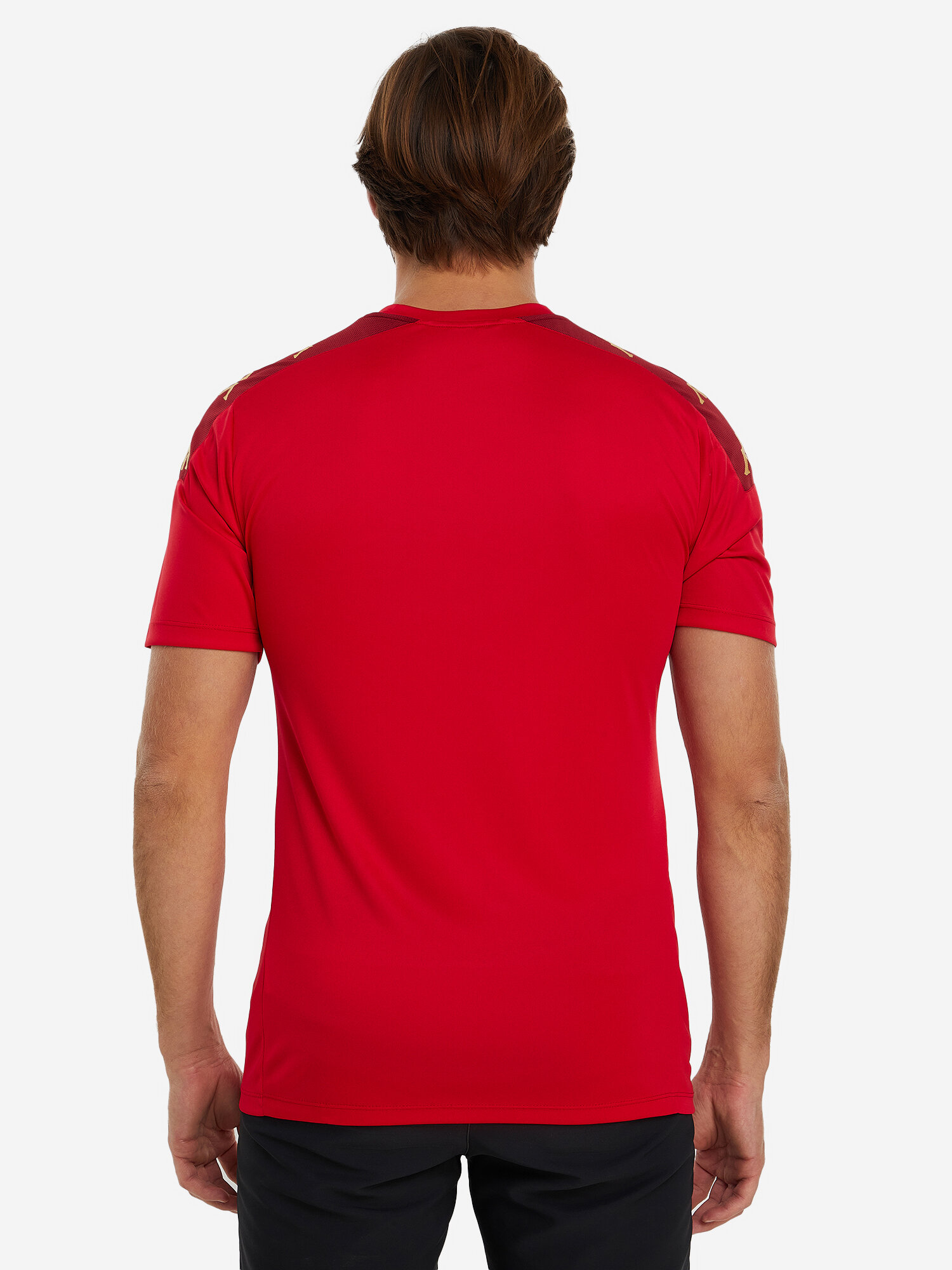 Футболка спортивная Kappa, размер XL, темно-красный — фото 1