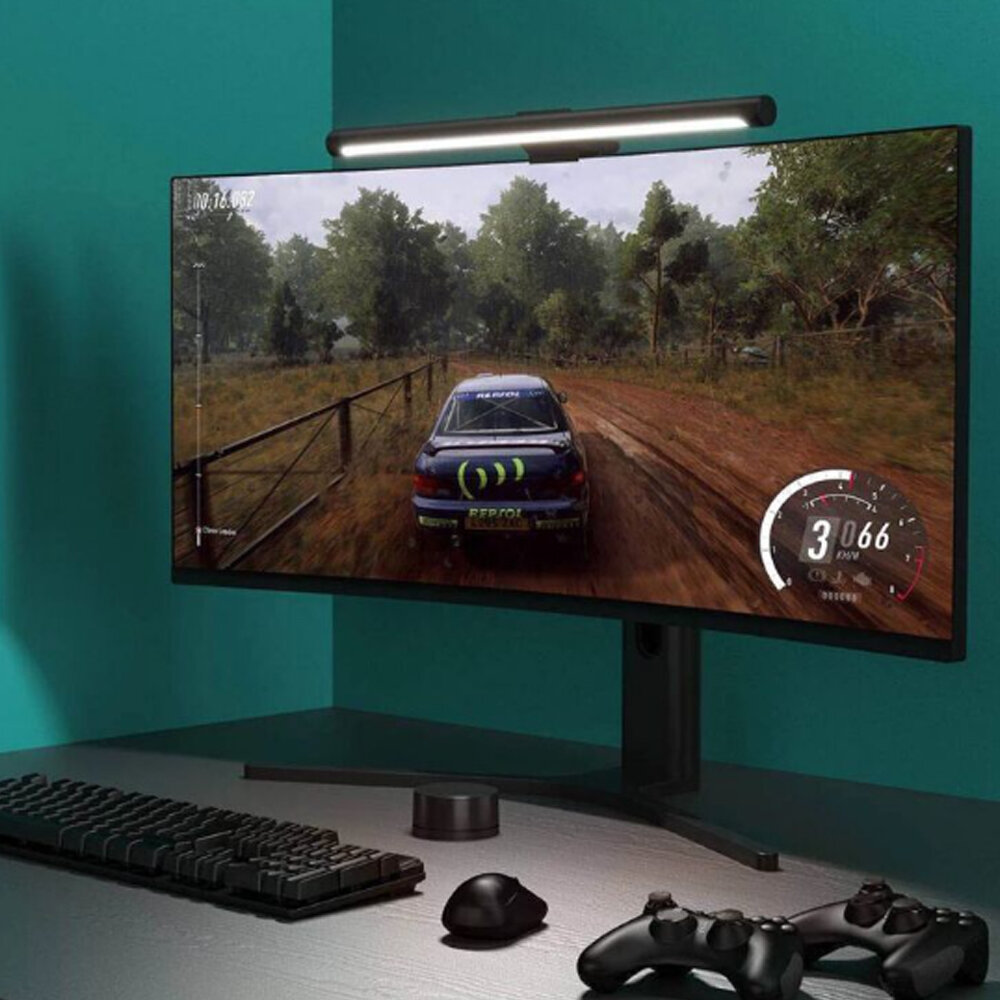 Изображение Лампа светодиодная XIAOMI, Display Light Lamp, Mijia, на монитор, 5Вт, Ra 90, Wi-Fi , пульт, цвет: черный (MJGJD01YL)