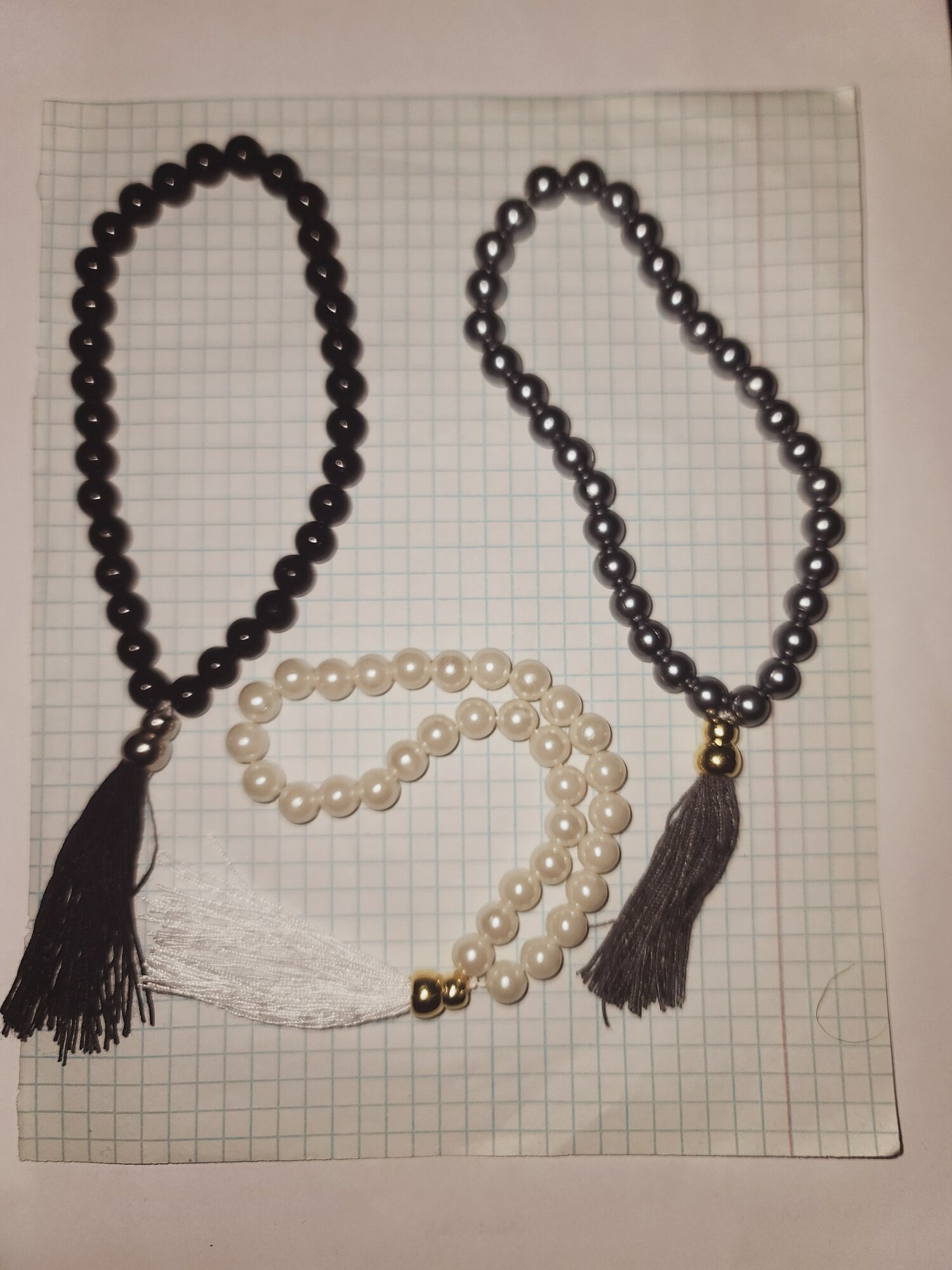 Чётки, 5 шт., длина 25 см, black — фото 1