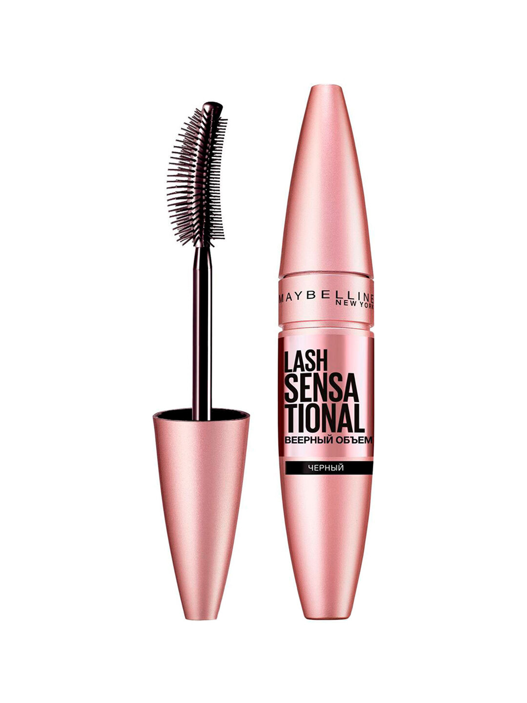 Тушь для ресниц с эффектом объёма, изогнутая щёточка, без склеивания и осыпания