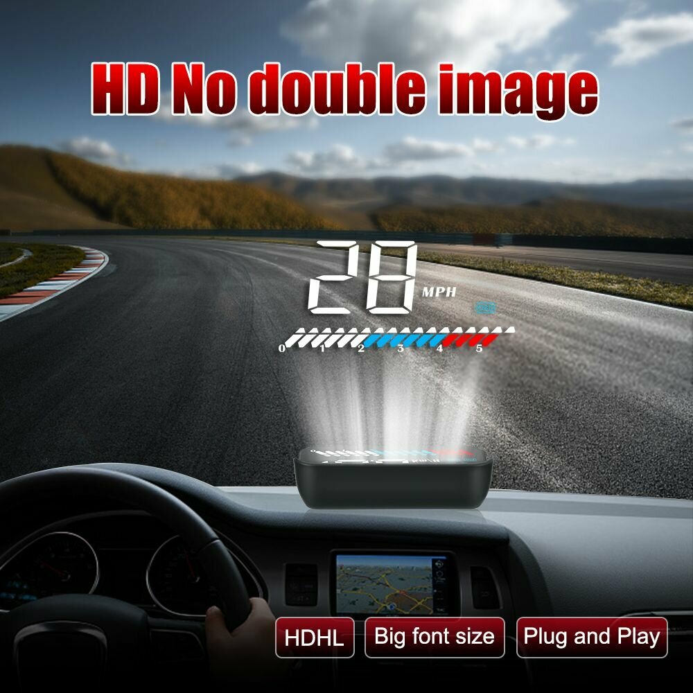 Проекционный дисплей для авто M7 OBD-II HUD проектор на лобовое стекло GPS
