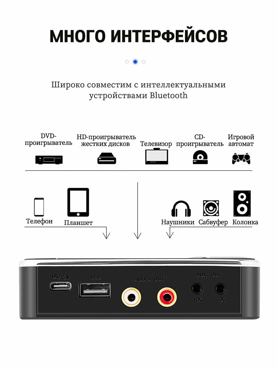 Аудио адаптер NFC Quadro Bluetooth 50