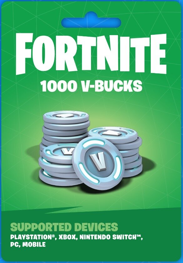 Игровая валюта Fortnite 1000 V-bucks - GIFT CARD Fortnite 1000 v bucks Global/RU ключ Активации В-баксы