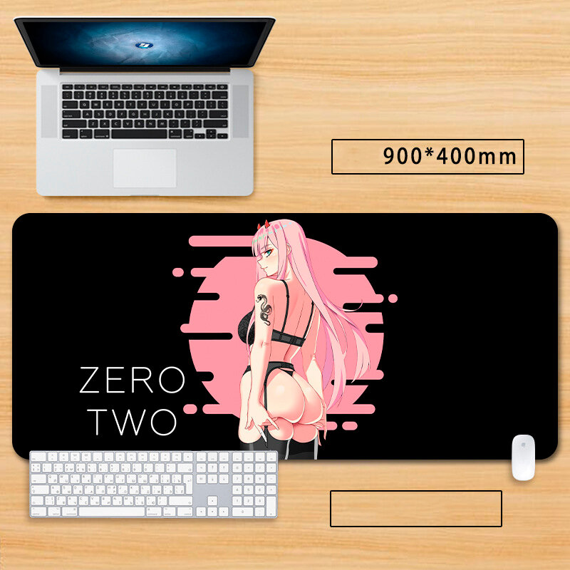 Коврик для мыши в стиле Аниме Любимый во Франксе, Zero Two, 02, №716 90x40x0.3см