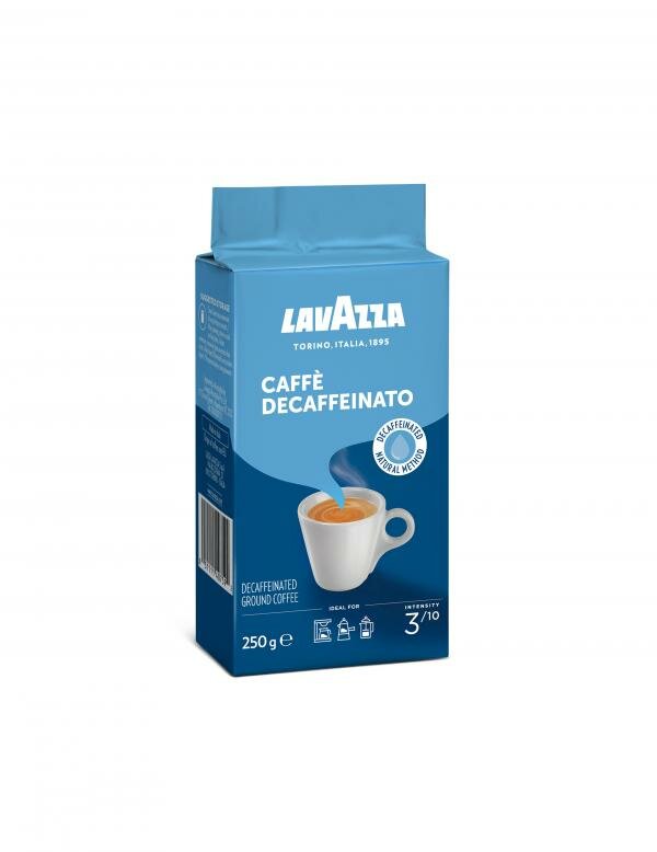 Кофе молотый Lavazza Caffe Decaffeinato в/у, 250г