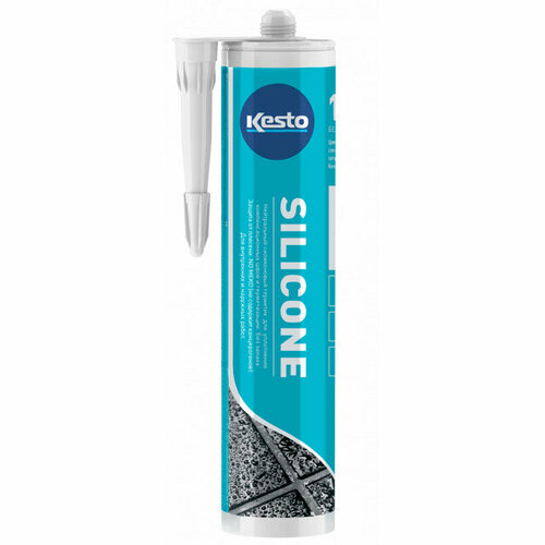 Герметик силиконовый KESTO 10 Silicone санитарный 310мл белый, арт. T3511.926. kesto kiilto silicone кесто силикон санитарный силиконовый герметик 29 светло бежевый