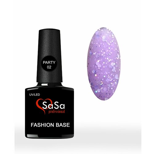 SaSa Цветная база Fashion Base PARTY 02, 8 ml набор д творчества каррас стильный маникюр fashion м008