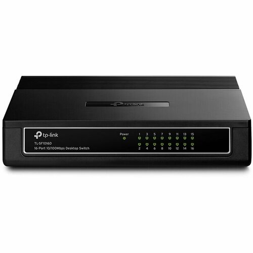 Коммутатор TP-Link TL-SF1016D 100m 10 port poe switch 250m transmission 8 10 100m poe port 2 100m uplink port 52v 2gbps full duplex ieee802 3 at af