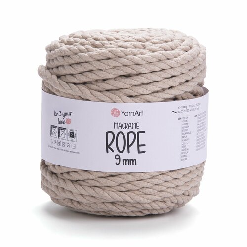 Пряжа YarnArt Macrame Rope 9 mm