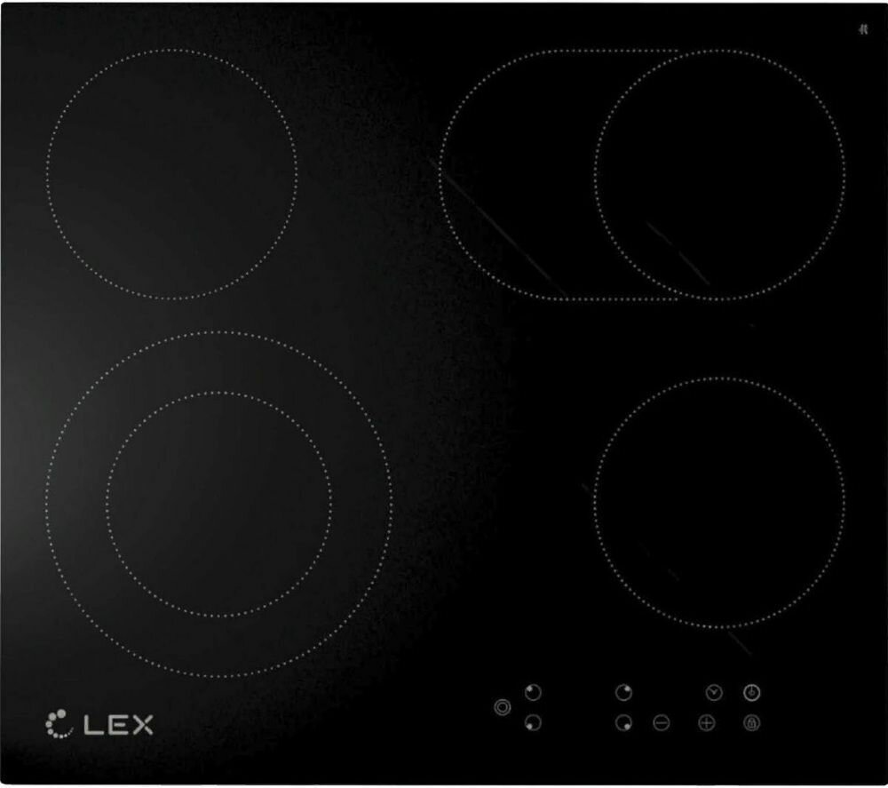 LEX Стеклокерамическая поверхность LEX EVH 642 BL