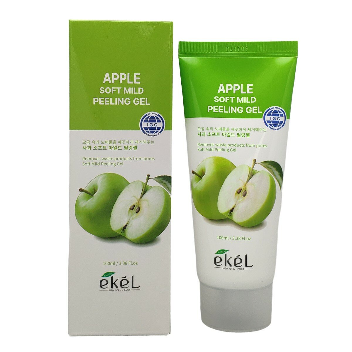 Пилинг-скатка с экстрактом зеленого яблока Natural clean peeling gel apple Ekel/Екель 180мл EZEKIEL COSMETIC Co.,Ltd - фото №16