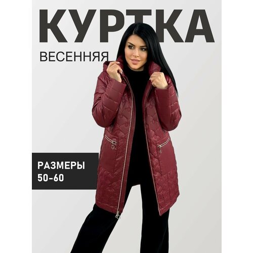 фото Куртка diffberd, размер 50, бордовый