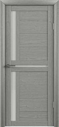 Межкомнатная дверь (дверное полотно) Albero Тренд Т-5 ЕсоТех / Ясень дымчатый / Стекло мателюкс 80х200