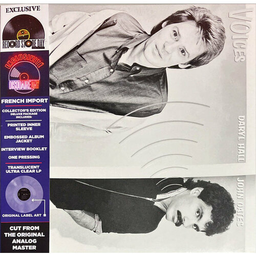 Виниловая пластинка Daryl Hall, John Oates / VOICES - RSD 2021 RELEASE - ULTRA CLEAR VINYL (1LP) fennell emerald shiverton hall