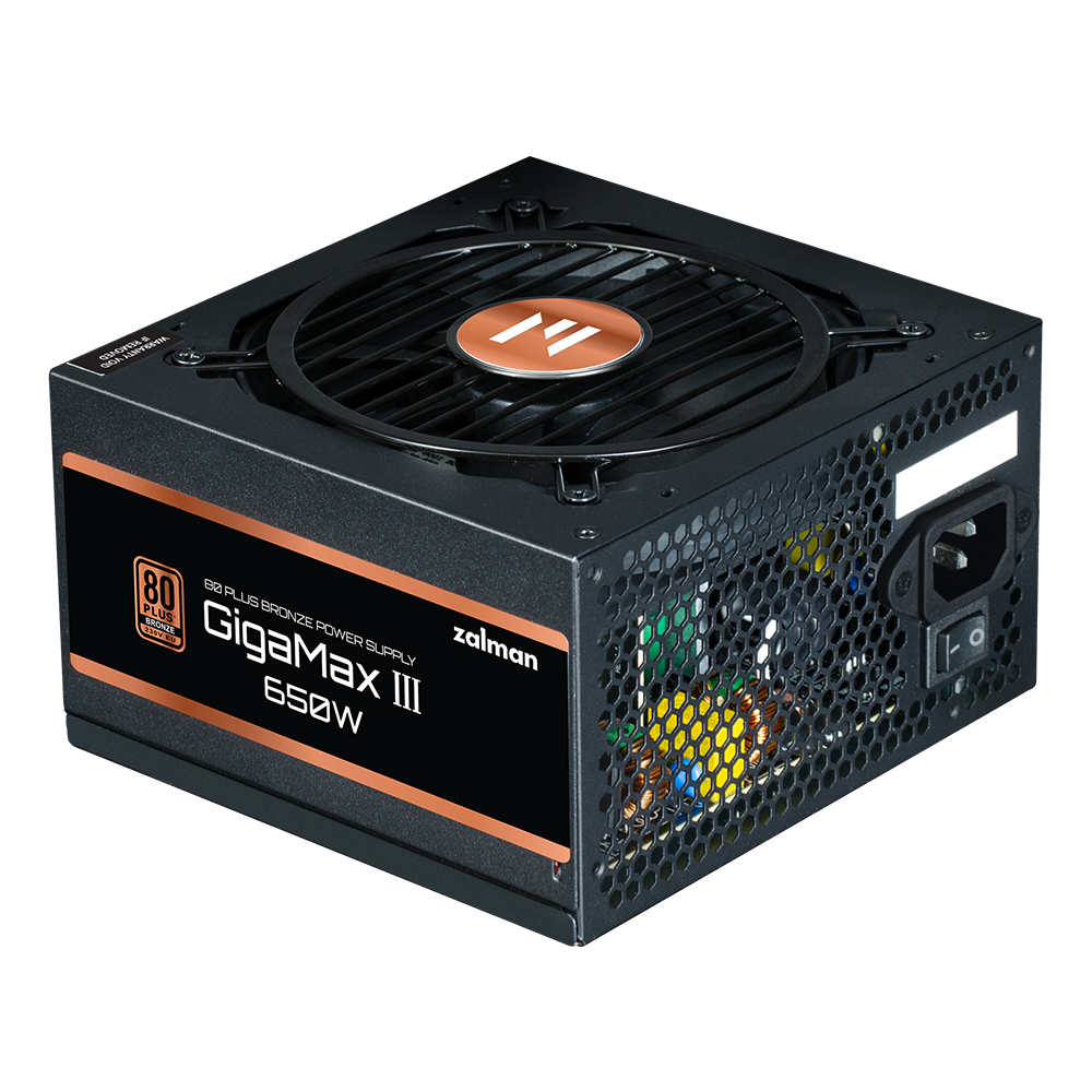 Блок Питания Zalman ZM650-GV3 <650W PCIe 5.0 ATX12V v3.0 APFC 12cm Fan 80+ Bronze Ret>