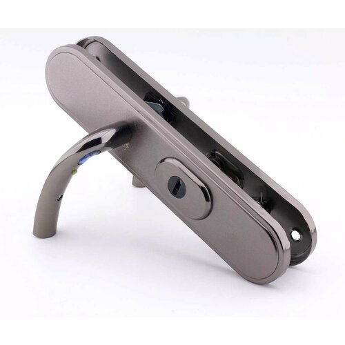 Ручка на планке для китайских входных металлических дверей Master Lock ELLIPSE No-Key ML-200 (автомат) L левое открывание