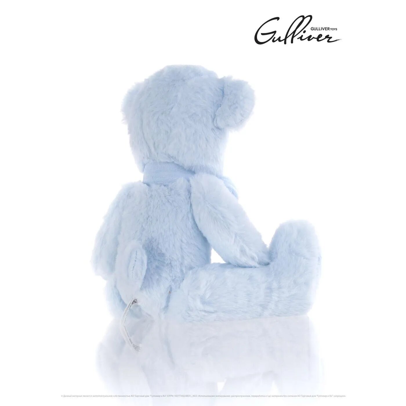 Мягкая игрушка Gulliver Мишка голубой сидячий с бантом 22 см Gulliver мягкая игрушка - фото №6