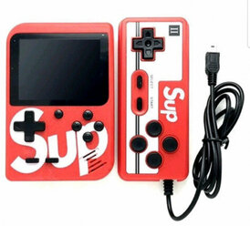 Портативная игровая приставка SUP Game Box Plus 400 в 1 + джойстик (геймпад) / Red