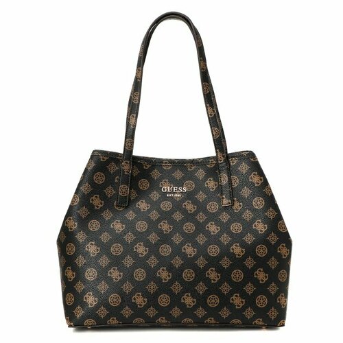 Сумка тоут GUESS, коричневый сумка тоут guess katey tote коричневый