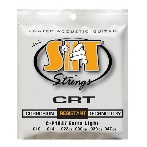 Струны для акустической гитары SIT CP1047, Phosphor CRT Extra Light, 10-47