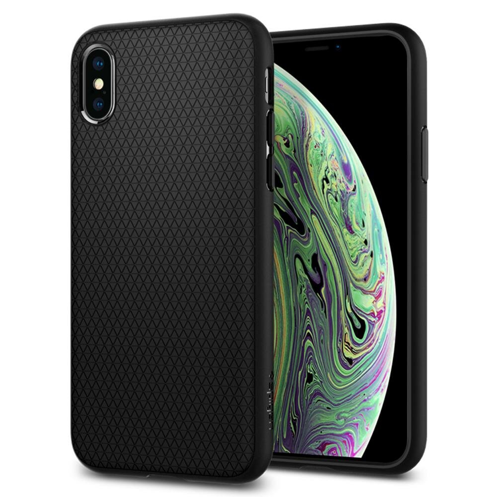 Чехол-капсула SPIGEN для iPhone X / XS - Liquid Air - Черный матовый - 063CS25114