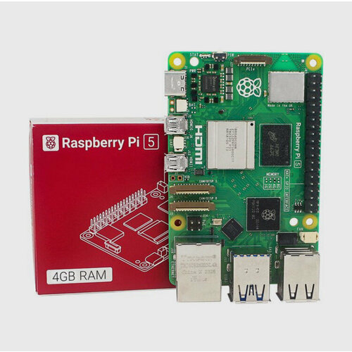 Raspberry Pi 5 4gb микрокомпьютер набор комплект raspberry pi 5 4gb micro sd 64gb блок питания от rpi 27w металлический корпус микрокомпьютер расберри