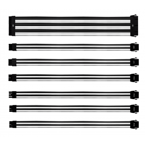 Кабели-удлинители для блока питания Cooler Master Extension Cable Kit PVC WhiteBlack CMA-NEST16WTBK1-GL 1400₽