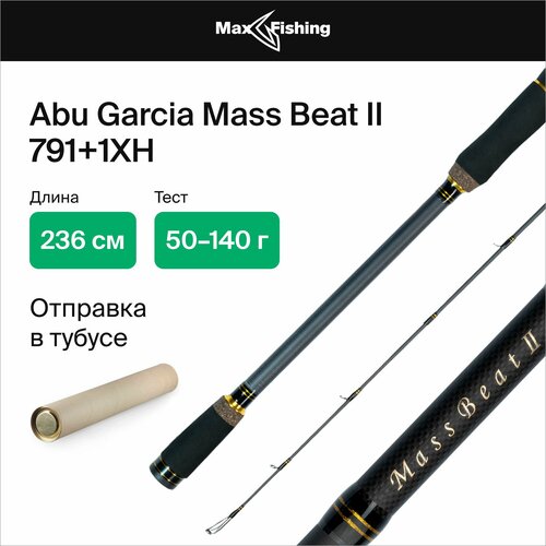 Спиннинг для рыбалки кастинговый Abu Garcia Mass Beat II 791+1XH 50-140гр abu garcia удилище мультипликаторное джерковое mass beat ii 662h 45 140г cast jerk