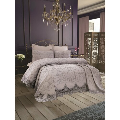 Anna Karina Постельное белье с покрывалом Esabella цвет: серый (евро)