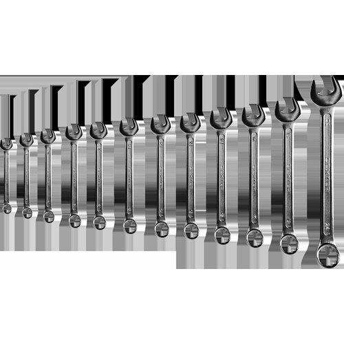 Набор ключей комбинированных Dexter COMB.12PCS SET 7-24 мм, 12 предметов набор ключей комбинированных carbon comb 6pcs set 7 17 мм 6 предметов