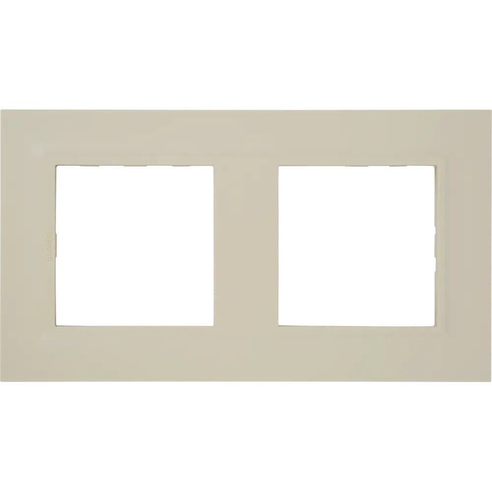 Рамка для розеток и выключателей Legrand Structura 2 поста, цвет слоновая кость